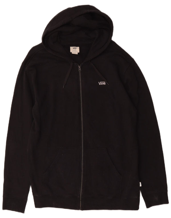 Vans Sudadera con capucha y cremallera para hombre XL Algodón negro