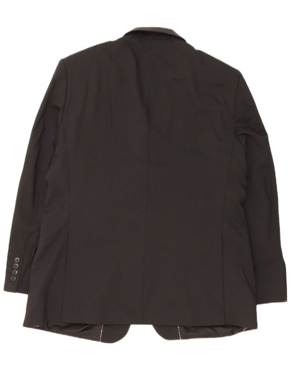 Marks & Spencer Chaqueta tipo blazer con 2 botones para hombre UK 44 XL Poliéster negro