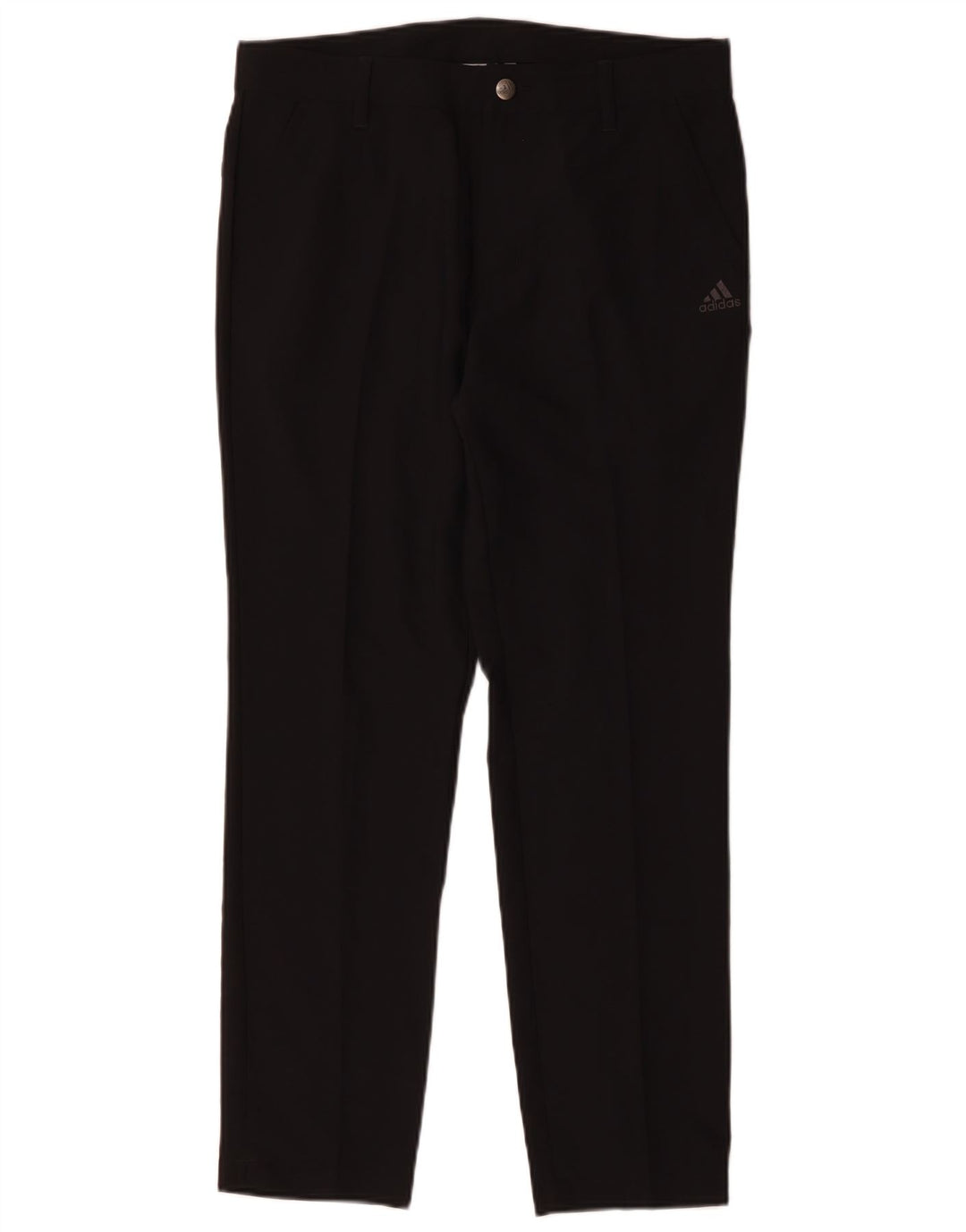 Adidas Pantalón chino slim para hombre W32 L30 Poliéster negro