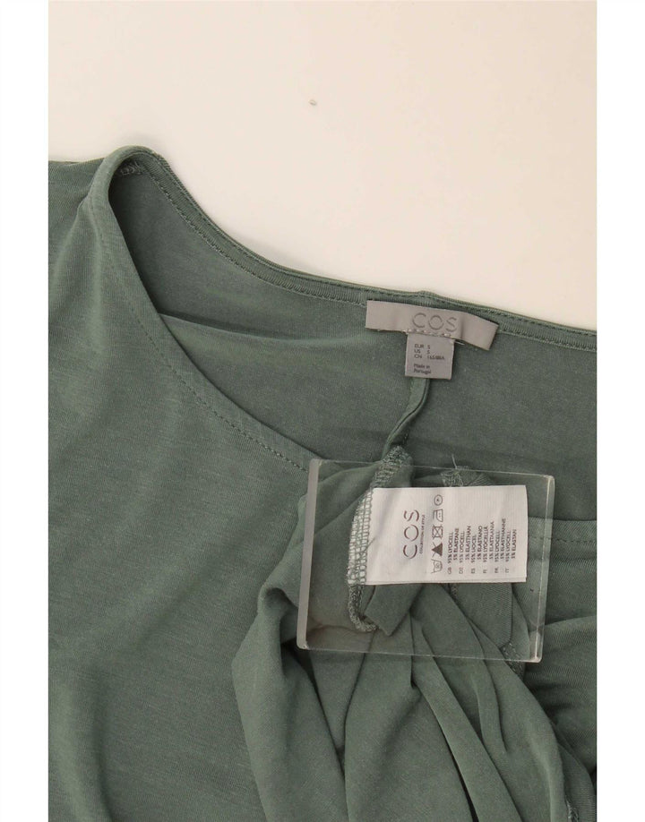 Cos Top extragrande para mujer, manga larga, Reino Unido 10, Lyocell verde pequeño