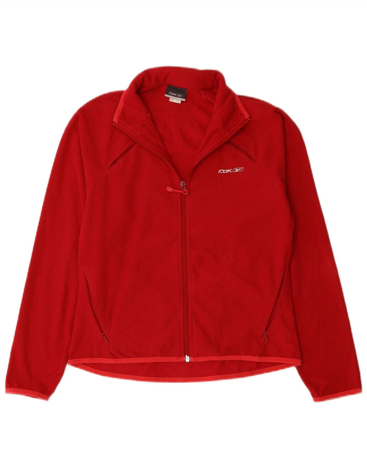 REEBOK Chaqueta polar para mujer UK 10 Small Red Poliéster