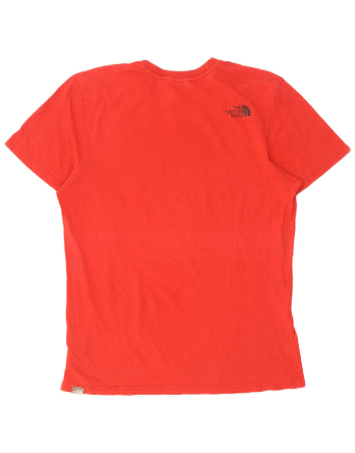 The North Face Camiseta gráfica para hombre Top Medium Red Cotton