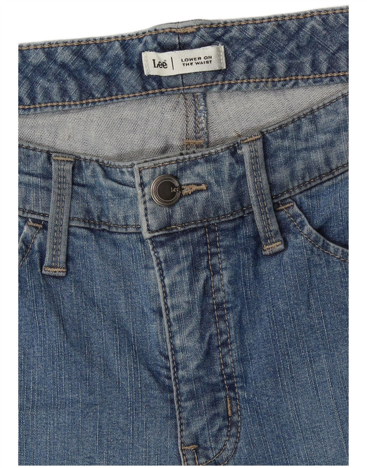 LEE Vaqueros Capri de Cintura Baja para Mujer W30 L17 Azul