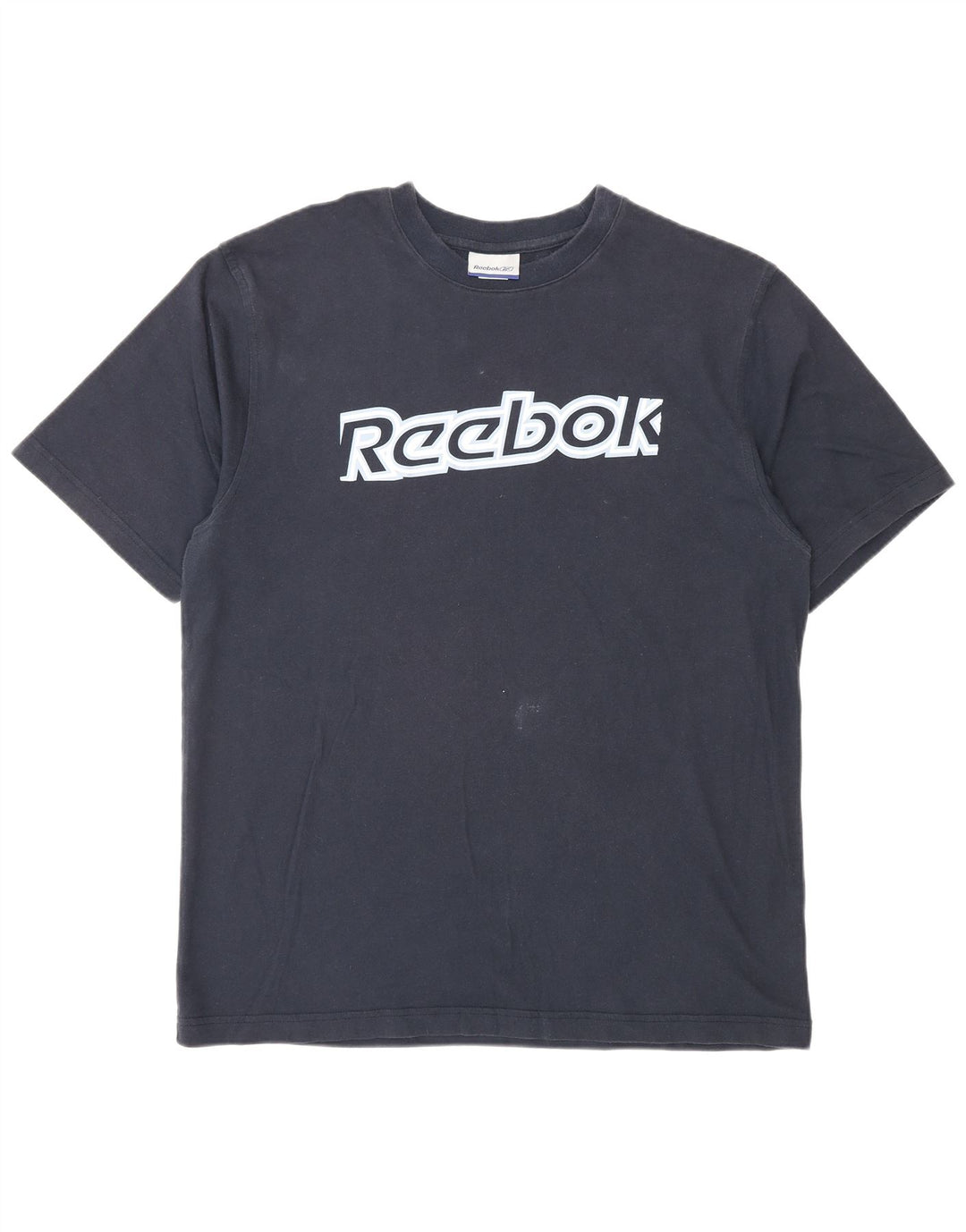Reebok - Camiseta gráfica para hombre, talla grande, algodón azul marino