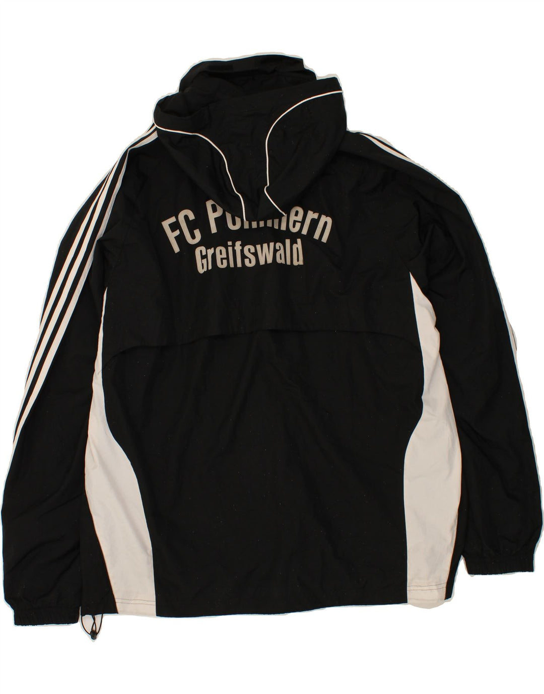 ADIDAS Chaqueta impermeable gráfica para hombre UK 48/50 XL Poliéster color negro