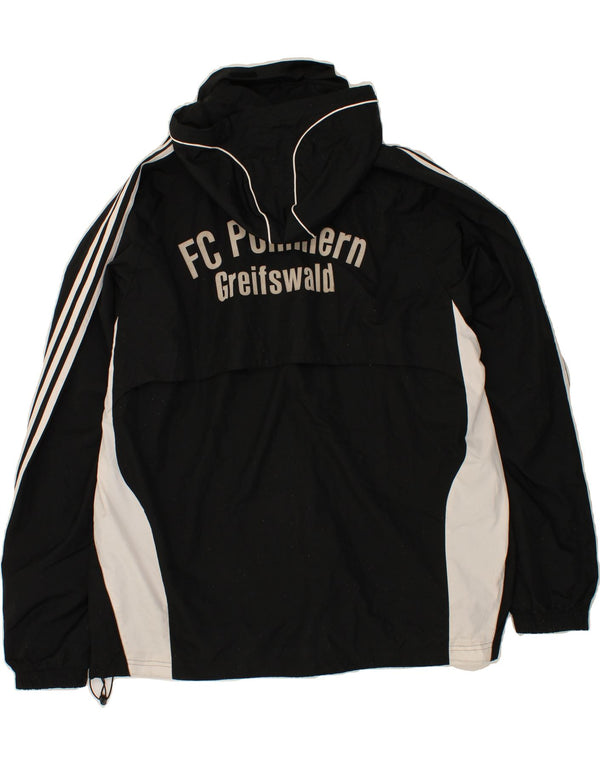 ADIDAS Chaqueta impermeable gráfica para hombre UK 48/50 XL Poliéster color negro