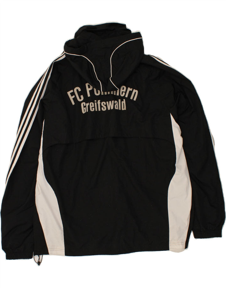 ADIDAS Chaqueta impermeable gráfica para hombre UK 48/50 XL Poliéster color negro