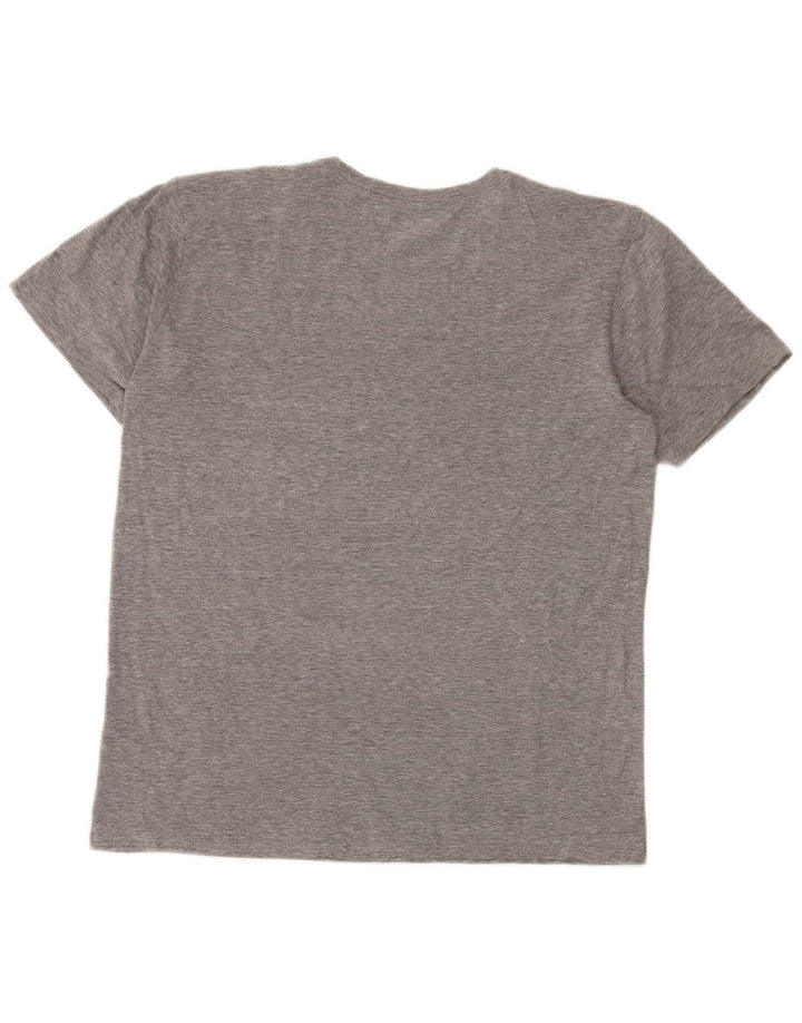 Hurley Camiseta gráfica para hombre Top pequeño de algodón moteado gris