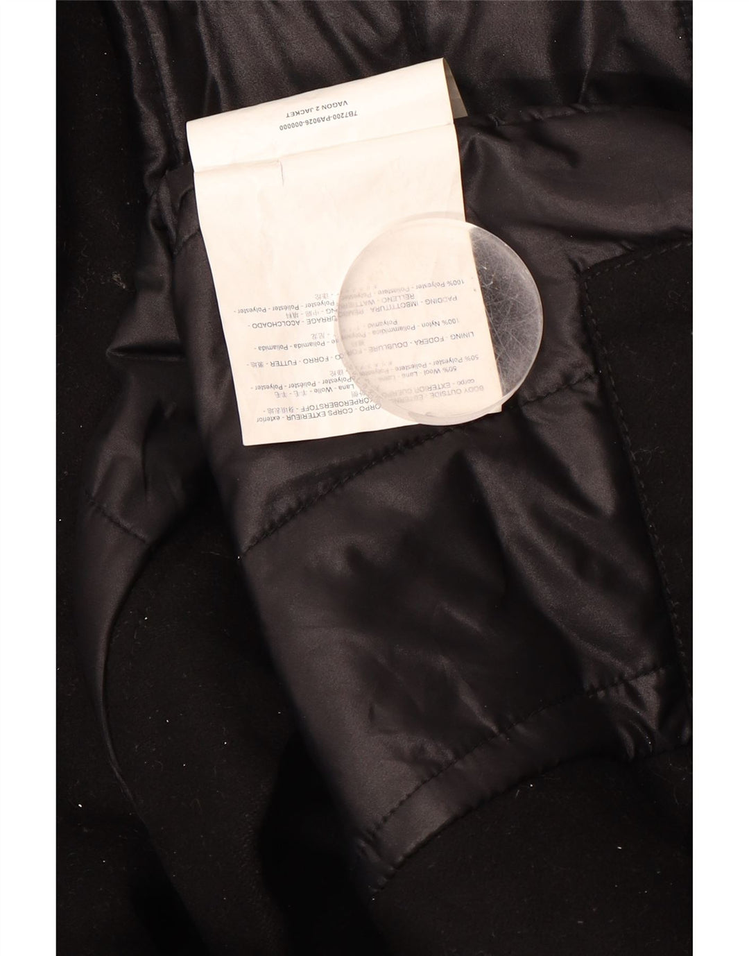 ENERGIE Chaquetón para hombre UK 36 Small Lana negra