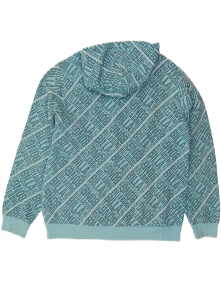 BILLABONG Suéter con capucha y cremallera gráfica para hombre XL Algodón azul