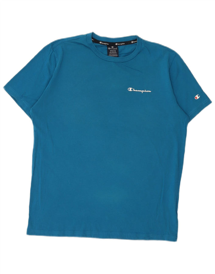 CHAMPION Camiseta Hombre Top Azul Medio Algodón