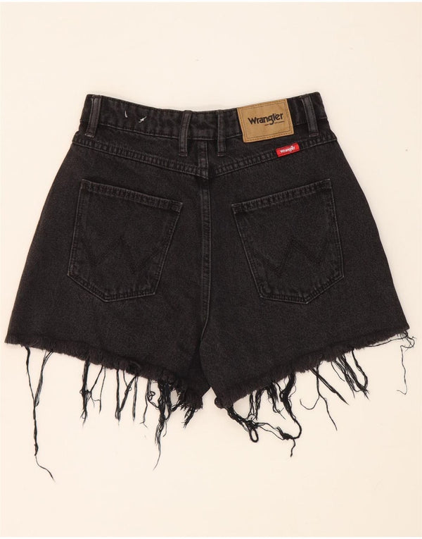 Wrangler Pantalones cortos de mezclilla de cintura alta para mujer US 7 Medium W24 Algodón negro