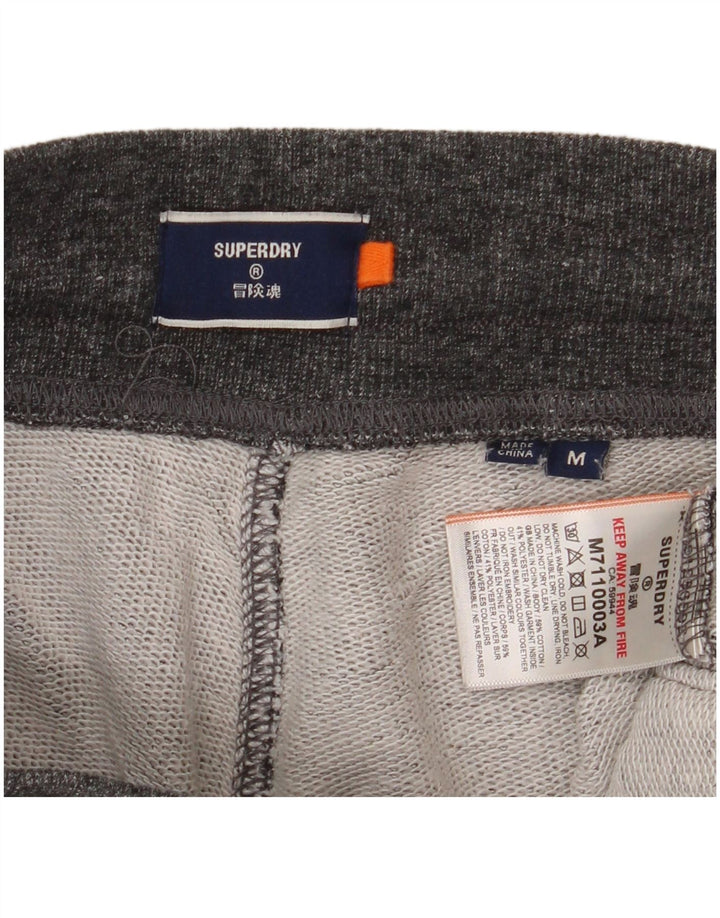 Pantalones cortos deportivos Superdry para hombre de algodón gris medio