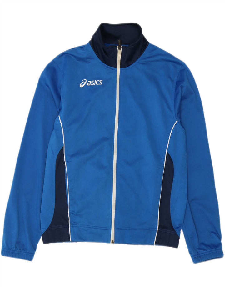 Asics Hombre Chándal Top Jacket Small Azul Colorblock Poliéster