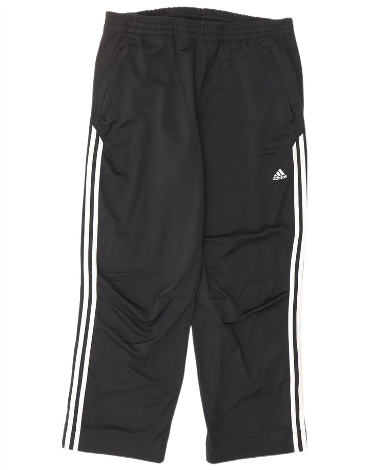 Pantalones de chándal ADIDAS para hombre, talla grande, poliéster negro