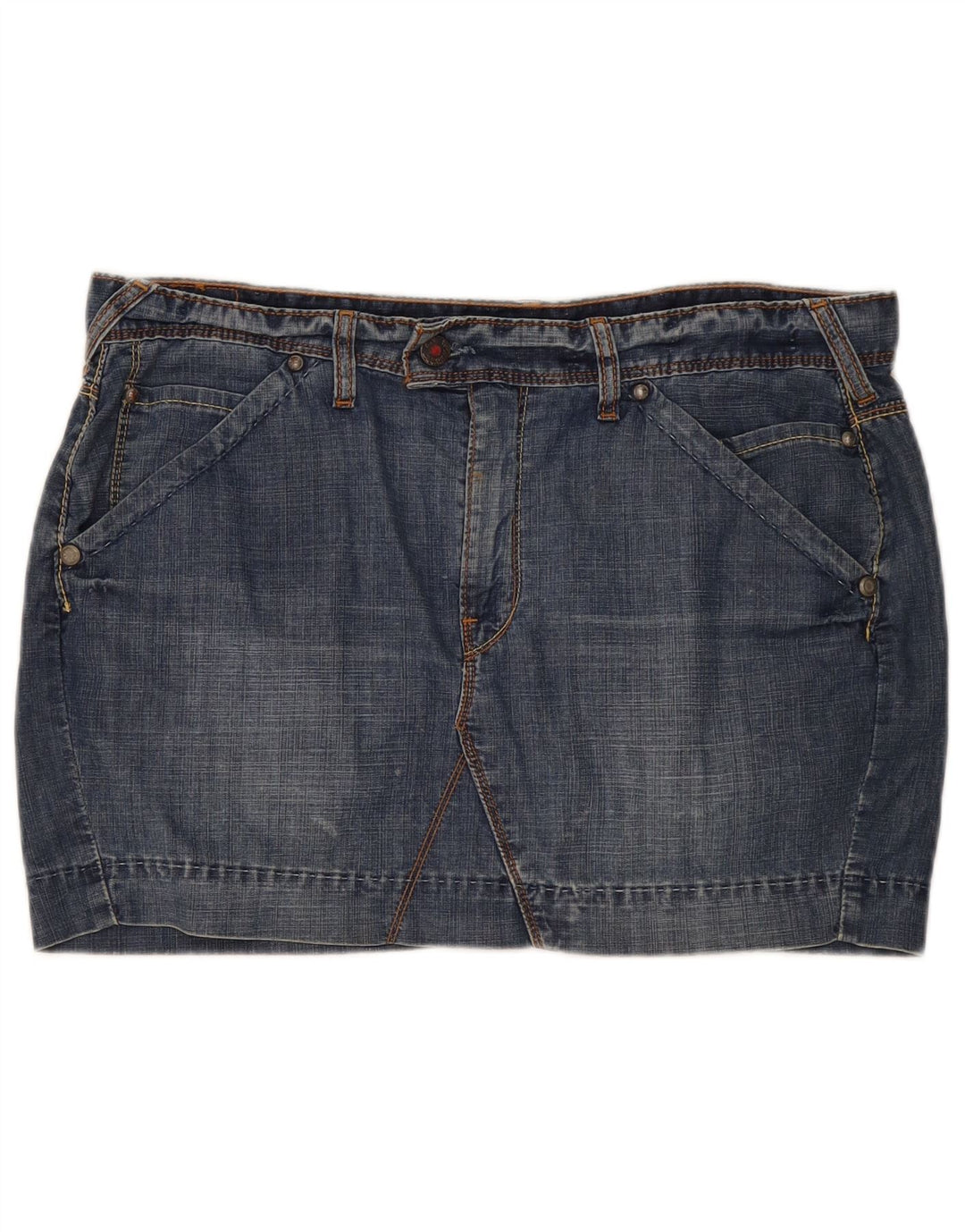 Levi's Minifalda Vaquera Mujer W38 XL Azul
