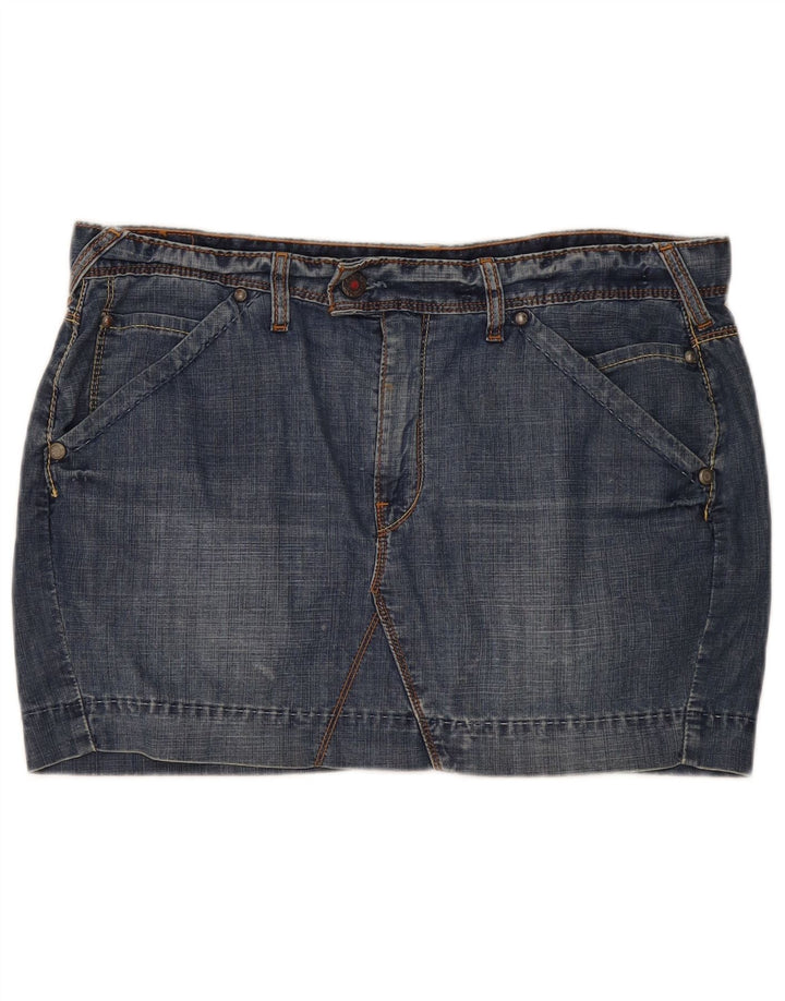 Levi's Minifalda Vaquera Mujer W38 XL Azul
