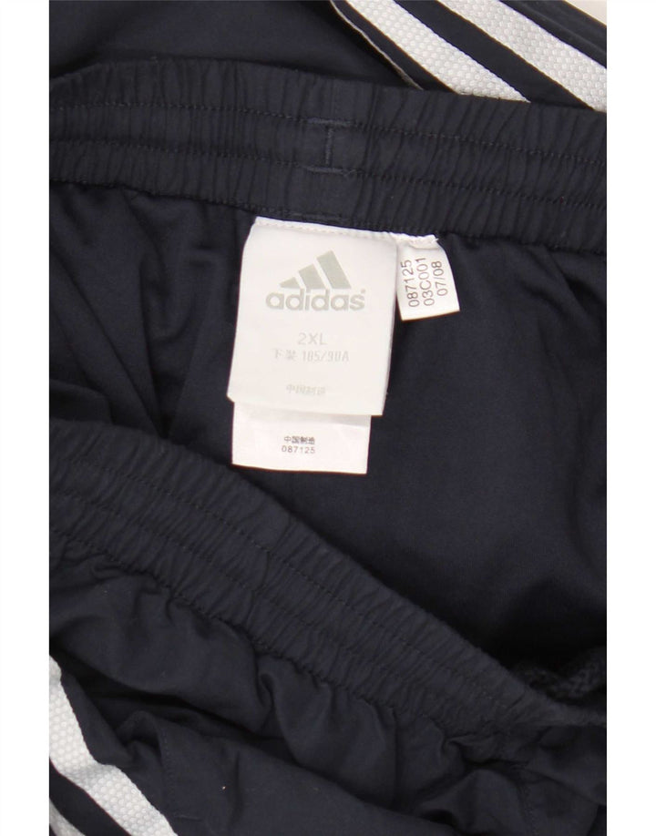 Adidas - Pantalón de chándal para hombre, talla 2XL, azul marino