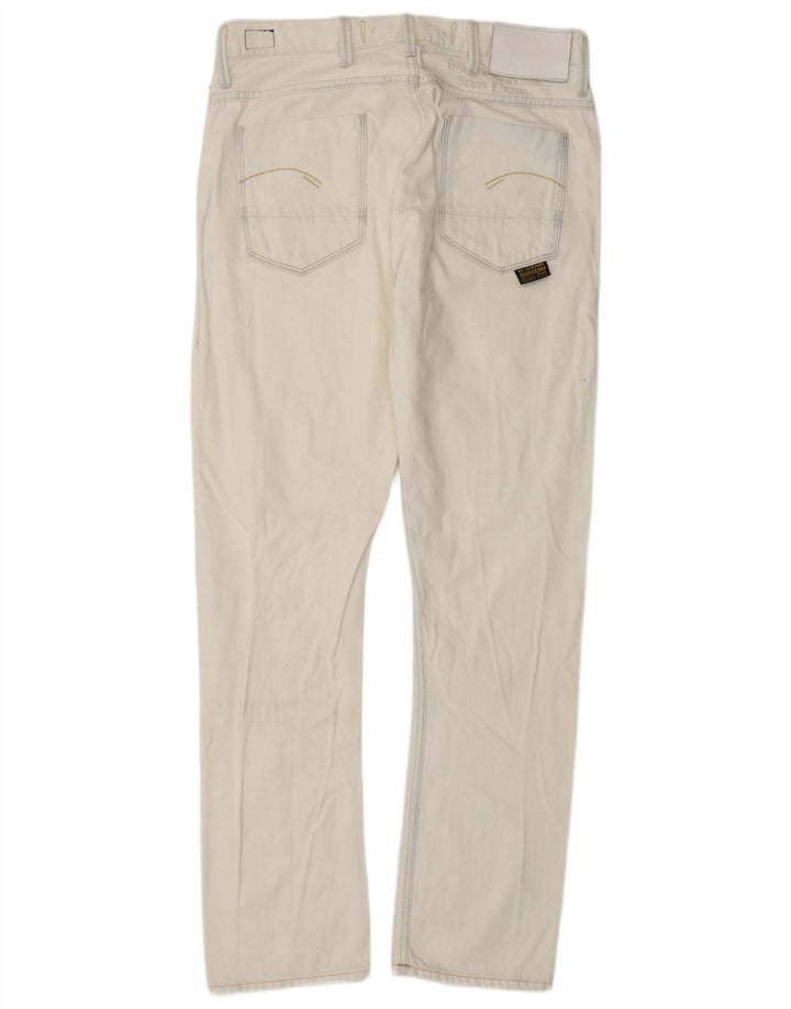 Vaqueros rectos para hombre G-Star W34 L32 Algodón blanco