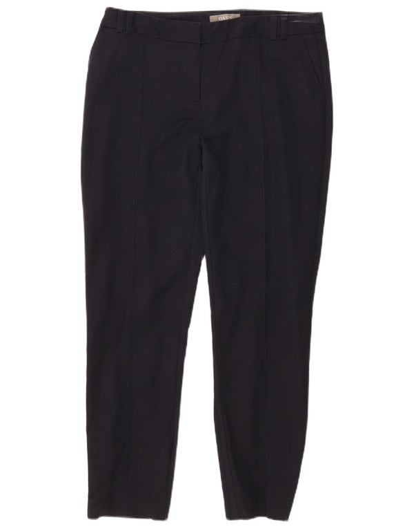 Oasis Pantalones Chinos Slim para Mujer UK 12 Medium W32 L27 Azul Marino Algodón
