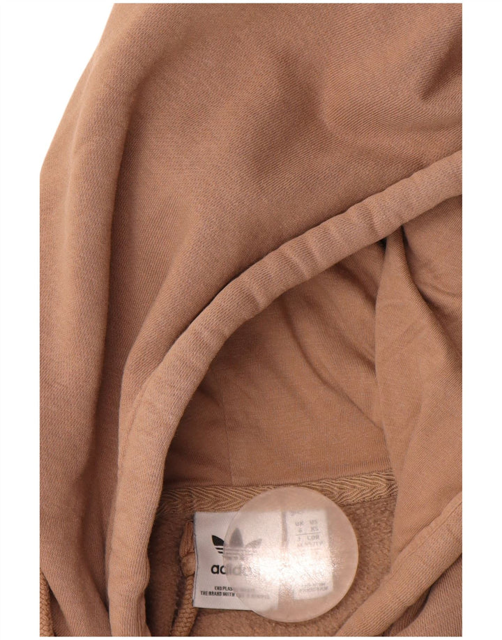 ADIDAS Sudadera con capucha para mujer UK 6 XS Marrón Algodón