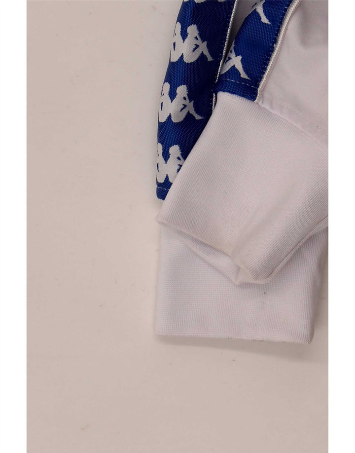 Kappa Hombre Chaqueta De Chándal Con Estampado Gráfico Poliéster Color Block Blanco Mediano