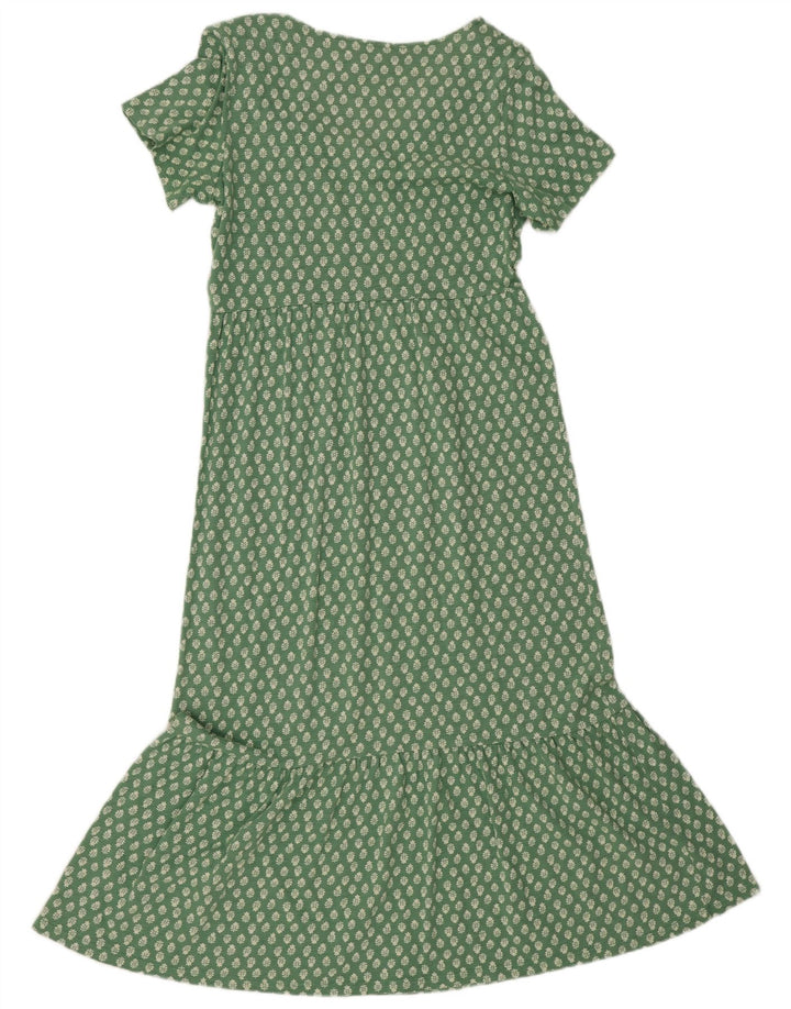 Vestido largo para mujer de White Stuff, talla 48, algodón verde medio con estampado floral