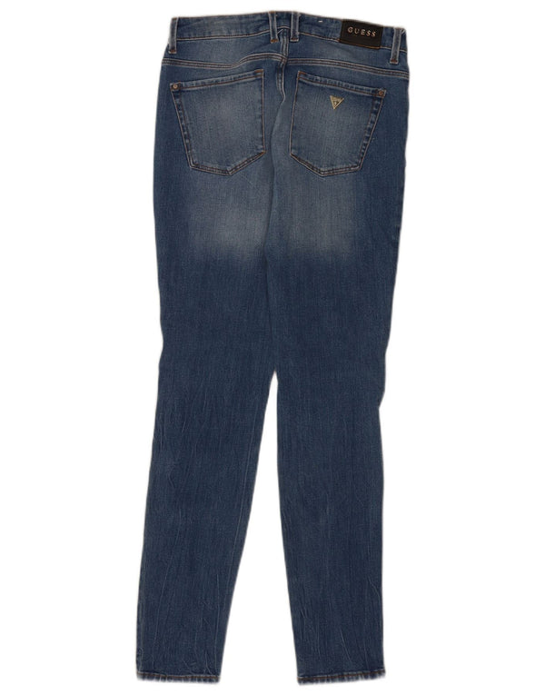 Guess Jeans Ajustados Desgastados Mujer W26 L29 Azul
