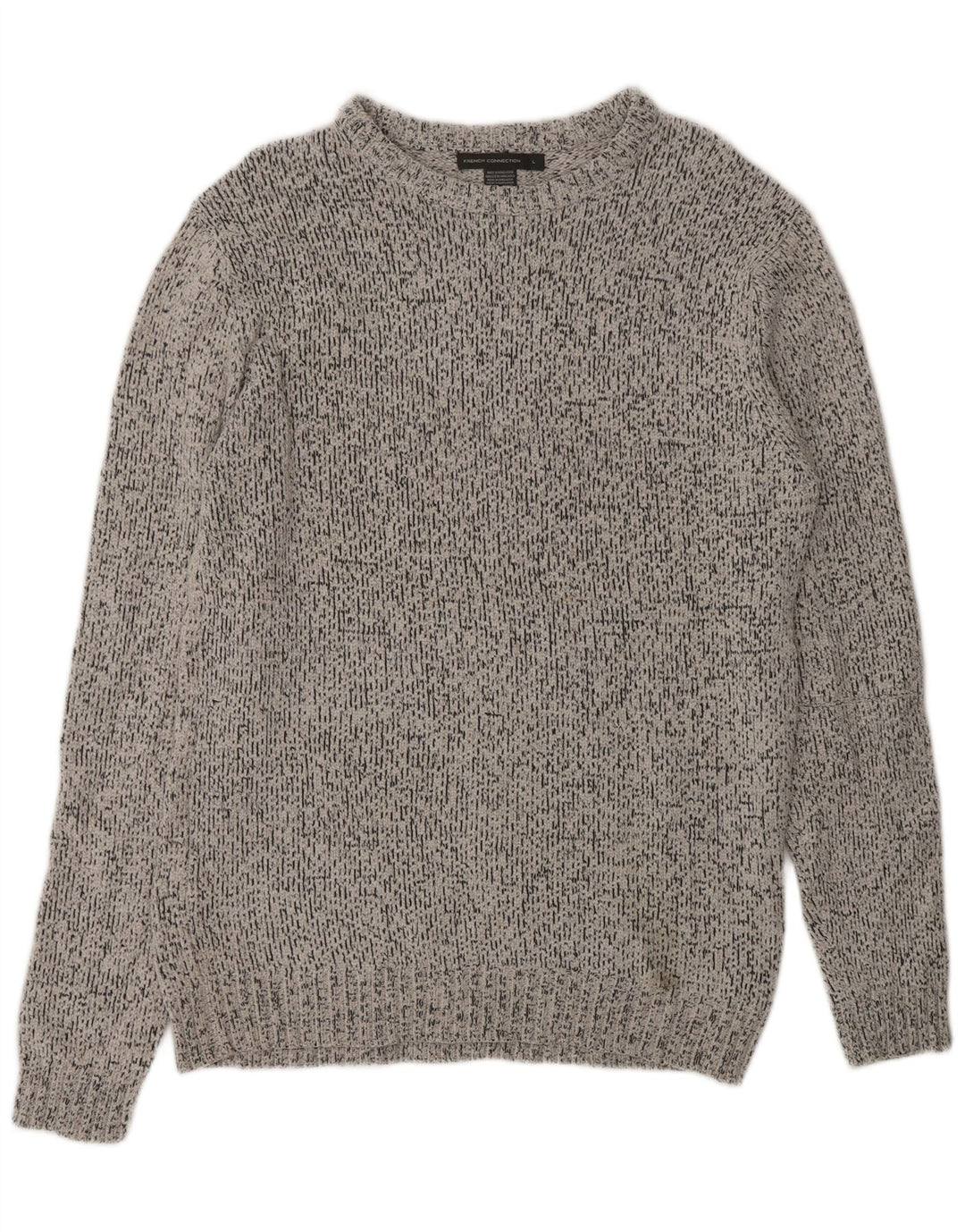 FRENCH CONNECTION Suéter tipo jersey con cuello barco para hombre Poliéster gris grande