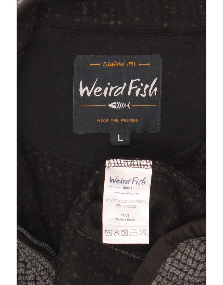 Weird Fish Chaqueta polar para hombre UK 40 Large Gris Poliéster
