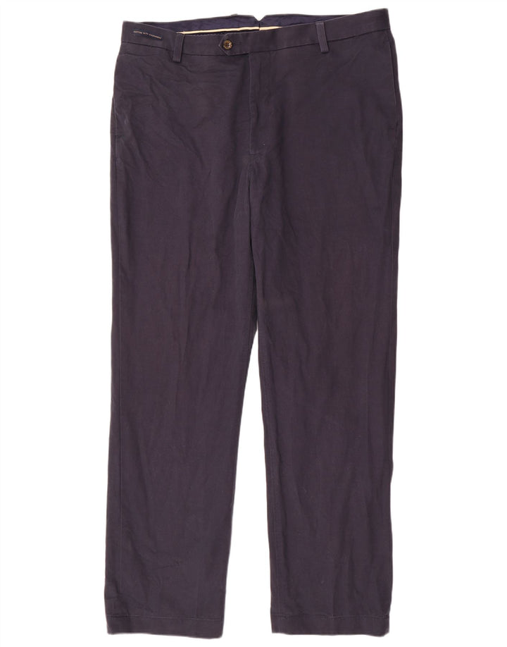Marks & Spencer Pantalón de traje recto azul Harbor para hombre W40 L33 Azul marino