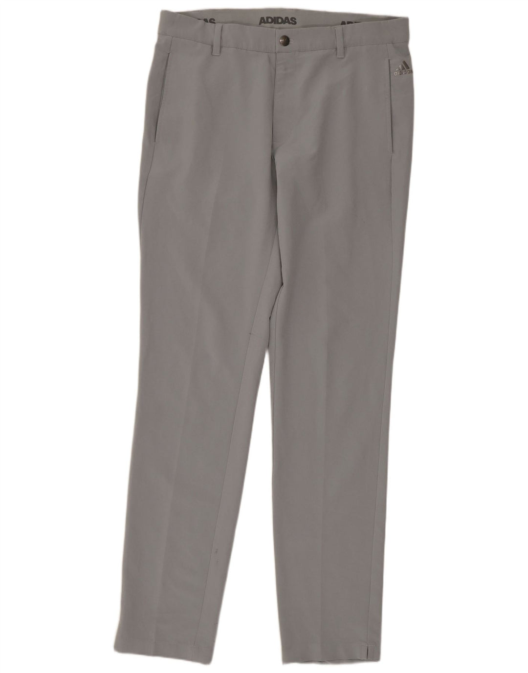 Pantalón Chino Slim Adidas Mujer W32 L34 Poliéster Gris