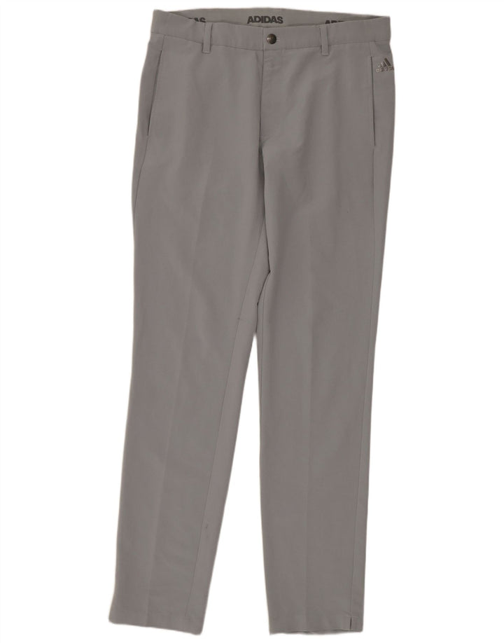 Pantalón Chino Slim Adidas Mujer W32 L34 Poliéster Gris