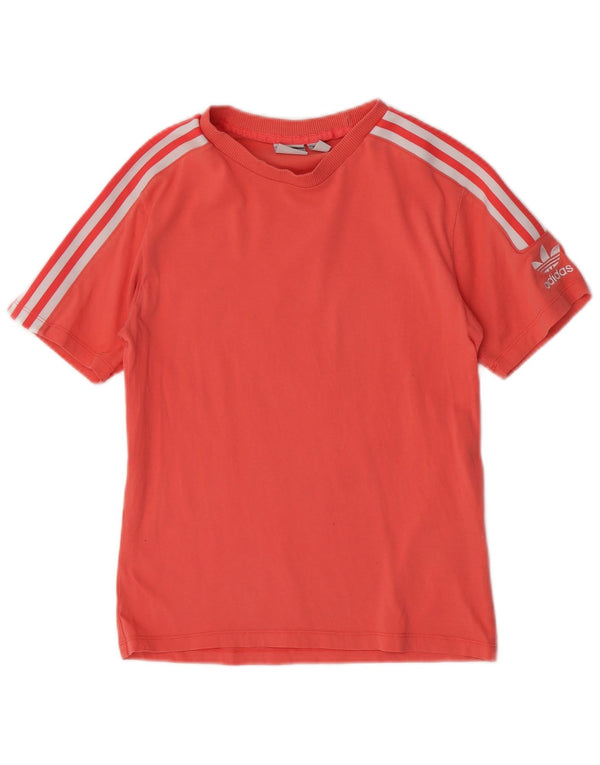 Adidas Camiseta gráfica para mujer Top UK 6 Small Pink Cotton