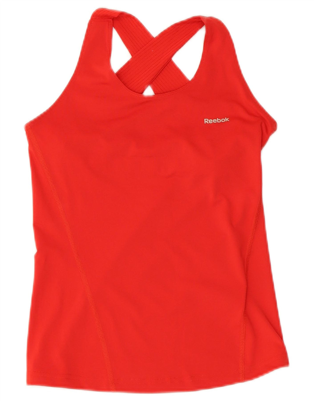 Reebok Mujer Chaleco Top UK 4 XS Rojo Poliéster