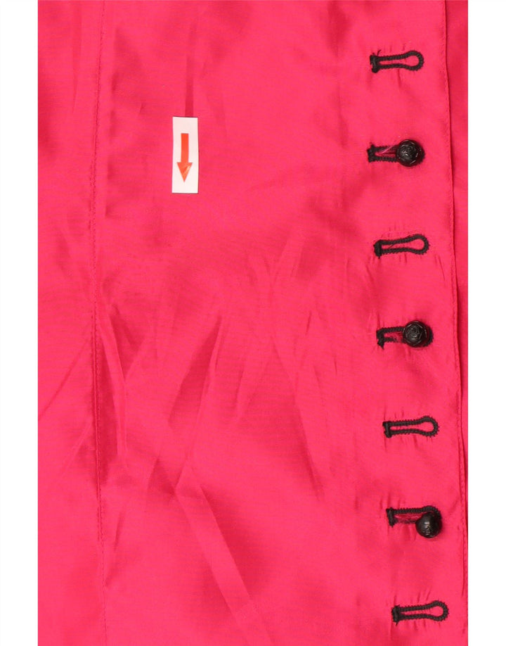 Lutz Teutloff Blusa para mujer UK 44 Grande Poliéster rosa