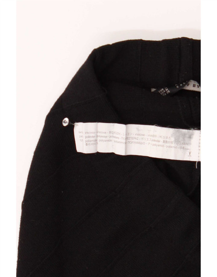 Zara Falda Acampanada Mediana W28 Viscosa Negra