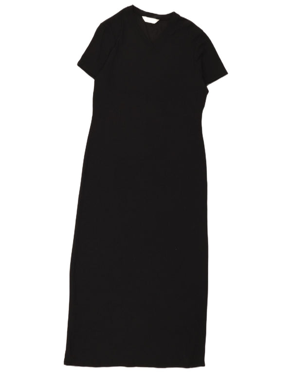 Marks & Spencer Vestido largo para mujer UK 10 Small Nylon negro