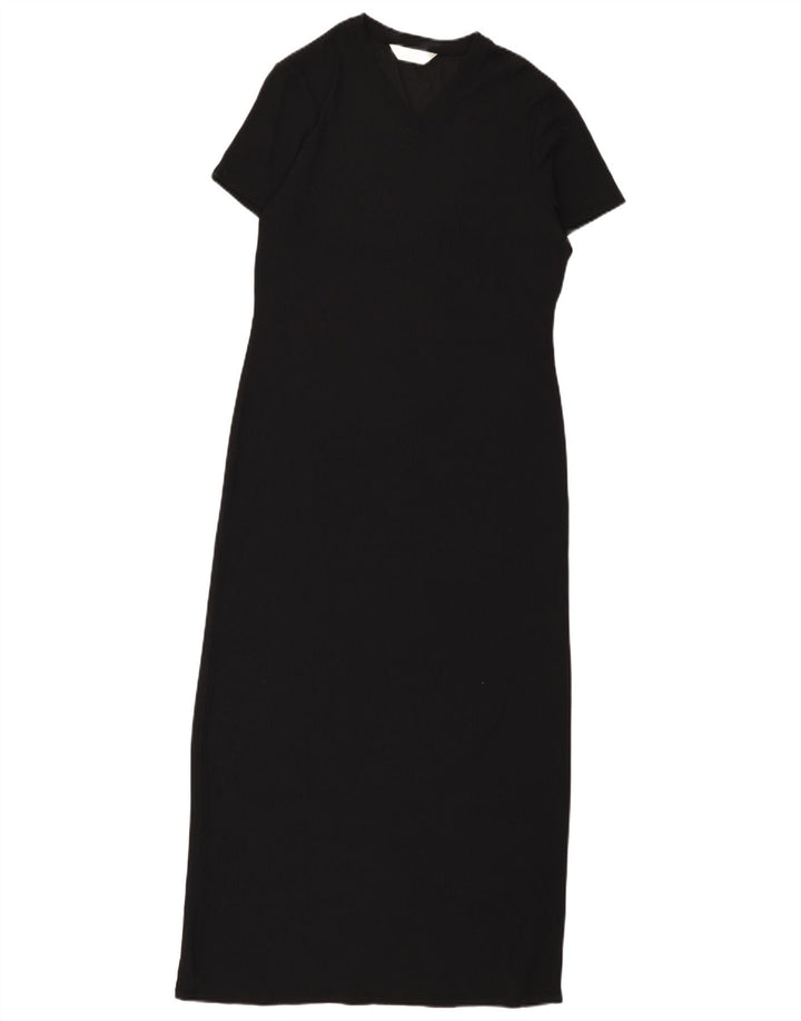 Marks & Spencer Vestido largo para mujer UK 10 Small Nylon negro