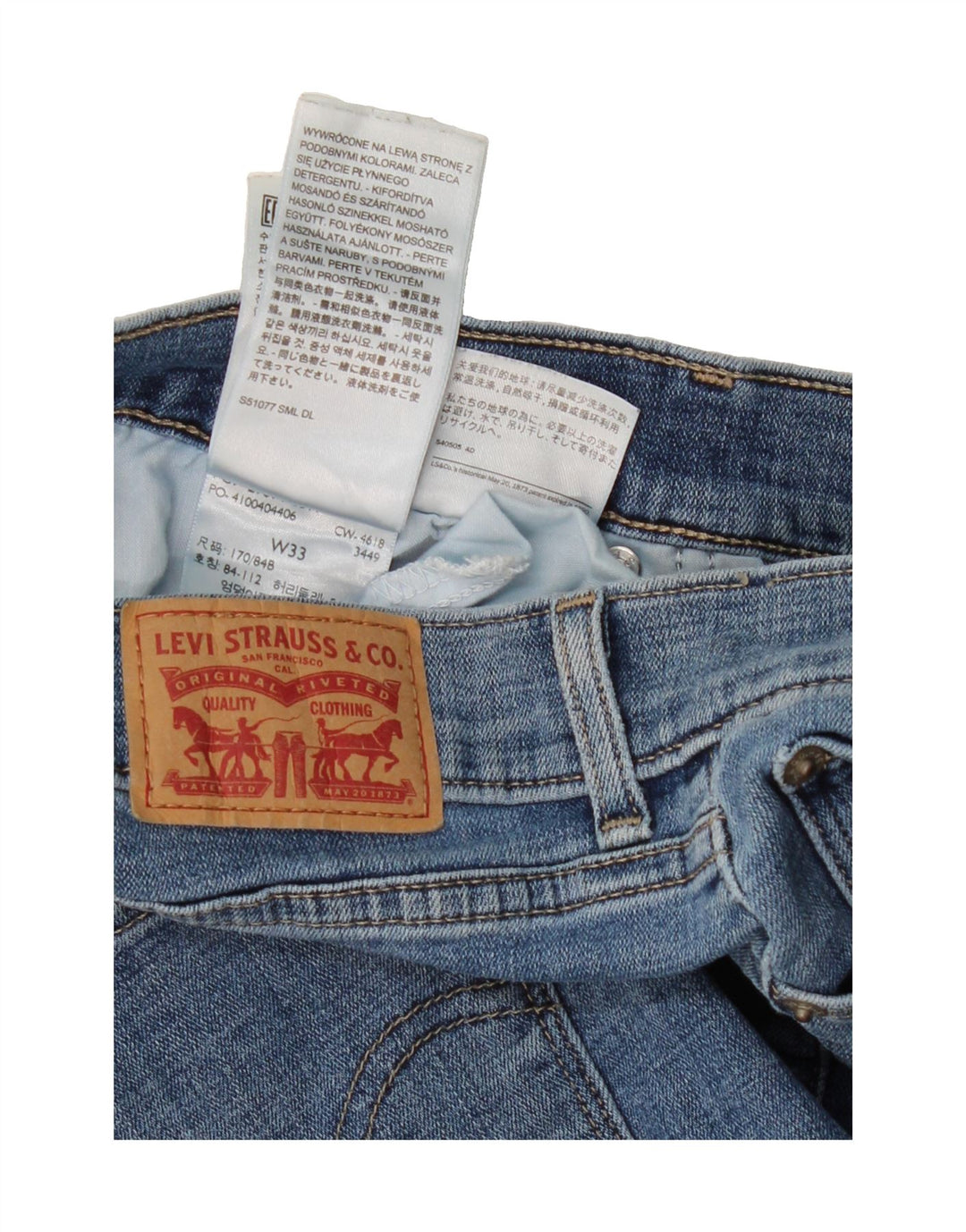 LEVI'S Womens Classic Denim Hot Pants W33 Large Blue Cotton Vintage Levi's and Second-Hand Levi's from Messina Hembry 