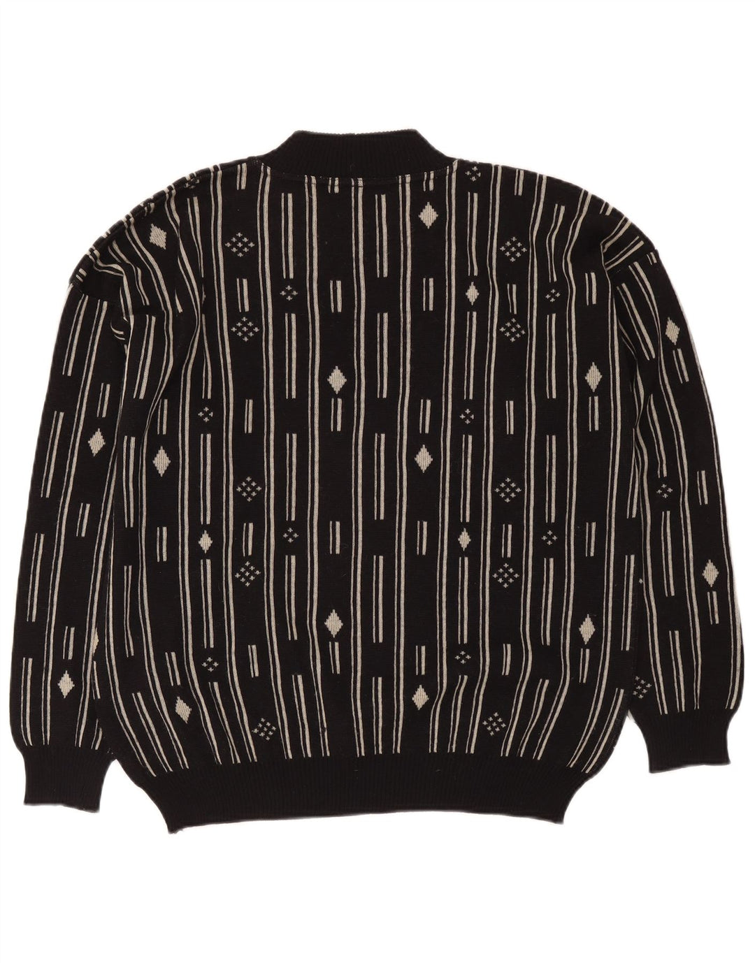 De Pietri Jersey De Cuello Redondo Para Hombre IT 48 Medium Black Geométrico