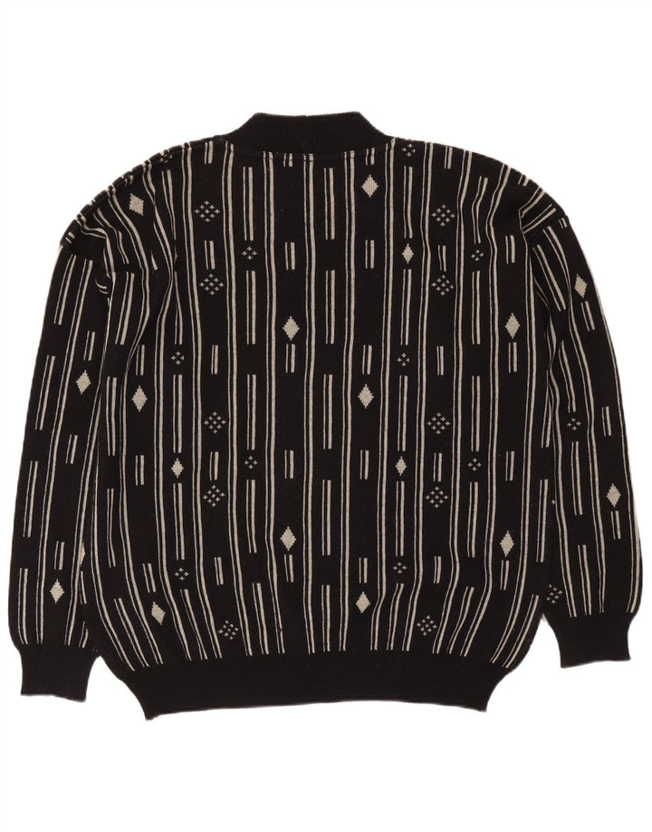 De Pietri Jersey De Cuello Redondo Para Hombre IT 48 Medium Black Geométrico