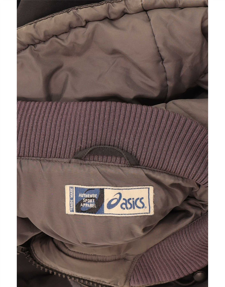 Asics - Parka con capucha para hombre, talla 40, color negro
