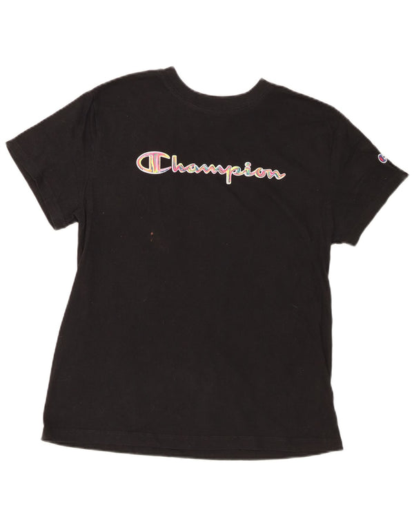 Champion Camiseta gráfica para mujer Top UK 12 Medium Black