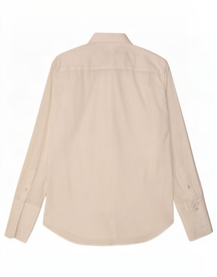 Gieves & Hawkes Camisa formal para hombre talla 16 1/2 grande algodón blanco