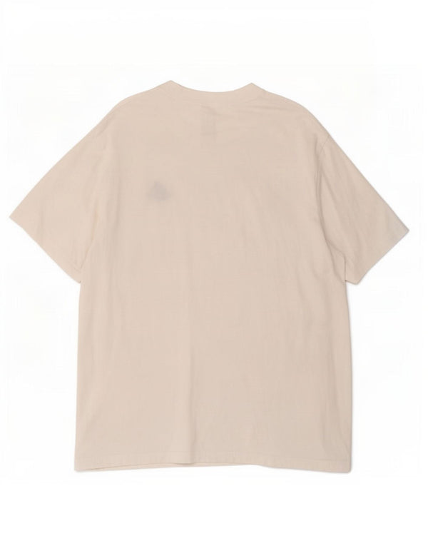 Adidas - Camiseta para hombre, talla grande, algodón blanco