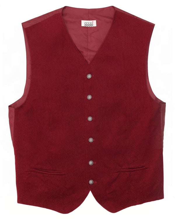 Chaleco Avanti para hombre de C&A EU 48/50 Algodón burdeos medio