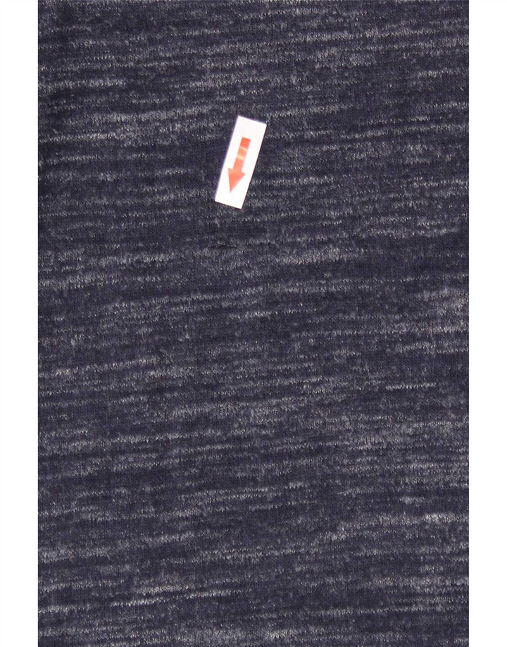 Marks & Spencer Top para mujer de manga larga UK 40 Small Azul marino moteado
