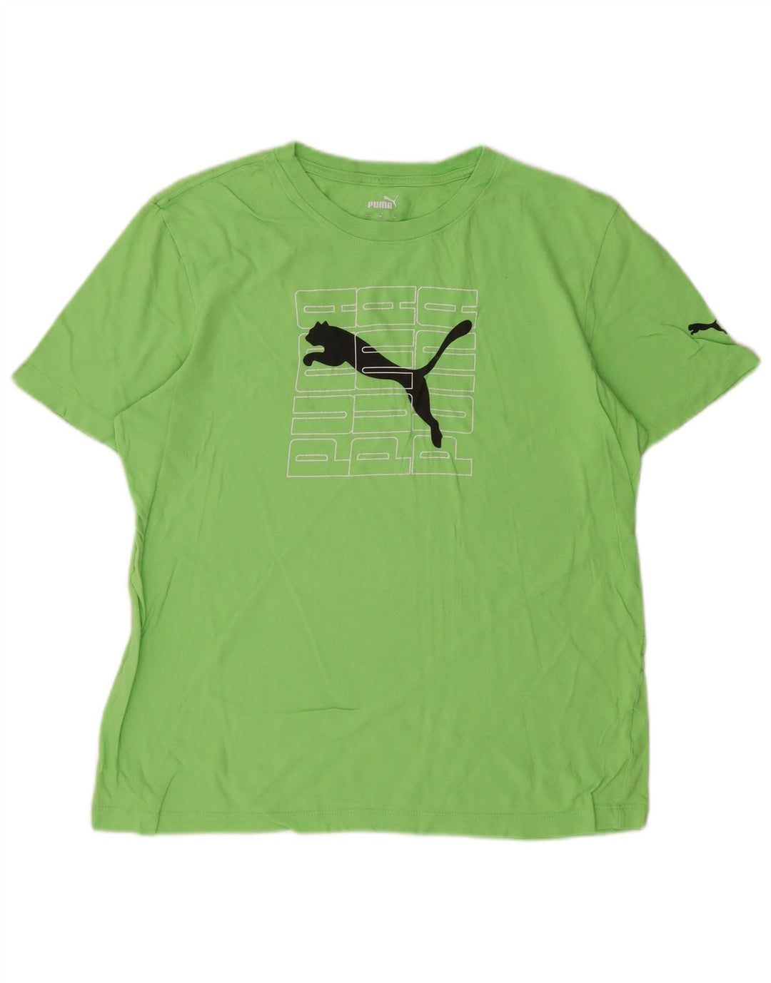PUMA - Camiseta gráfica para mujer, talla 40, color verde medio