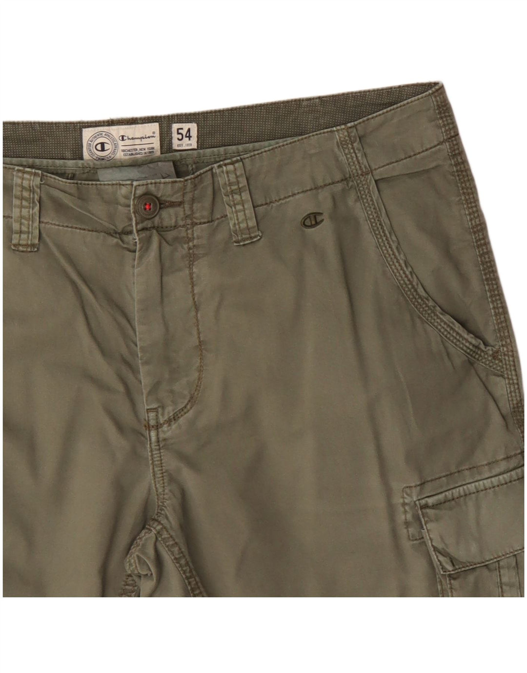 Champion Pantalones cortos cargo para hombre IT 54 2XL W38 Algodón caqui